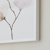 "Mokuren01" - Art Print in Pale Pink by jinseikou - Frame Close-up