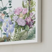 "botanical arrangements" - Art Print in springy green by XL - Frame Close-up