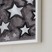 "Placed Perfectly Imperfect" - Art Print in Perfect Dark Gray by Jennifer Matlock - Frame Close-up