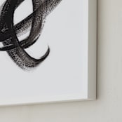 "Mowgli" - Art Print in Black by Misty Hughes - Frame Close-up