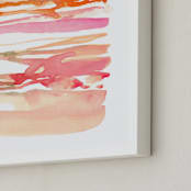 "Formation" - Art Print in Persimmon by Kelly Ventura - Frame Close-up