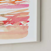 "Formation" - Art Print in Persimmon by Kelly Ventura - Frame Close-up
