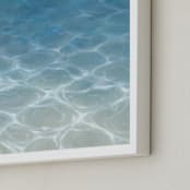 "Soller" - Art Print in Blue by Laura Browning - Frame Close-up