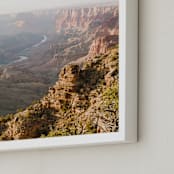 "Canyon River" - Art Print in Canyon Coral by Anna Western - Frame Close-up