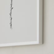 "Twig- Solitude 03" - Art Print in Light Grey by jinseikou - Frame Close-up