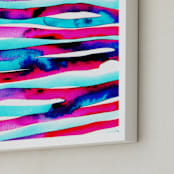"Colourburst4" - Art Print in Fuchsia by Miranda Mol - Frame Close-up