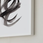"Third Eye" - Art Print in Black by Misty Hughes - Frame Close-up