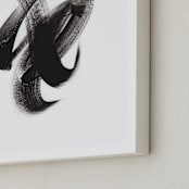 "Arcadia" - Art Print in Black by Misty Hughes - Frame Close-up