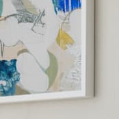 "Papers No. 26.1" - Art Print in Vivid blue by Erin McCluskey Wheeler - Frame Close-up
