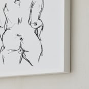 "Model1" - Art Print in White by Miranda Mol - Frame Close-up