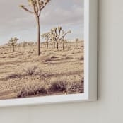 "California Desert" - Art Print in Ole Pink by Tania Medeiros - Frame Close-up