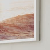 "Autumn Ocean" - Art Print in color by Kamala Nahas - Frame Close-up