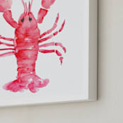"Aragosta" - Art Print in Crustacean by Rochelle Renee - Frame Close-up