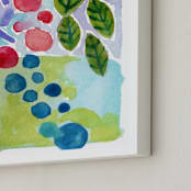"Jubilee" - Art Print in Lime by Laura Bolter - Frame Close-up