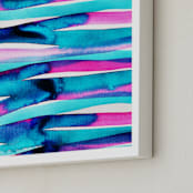 "Colourburst6" - Art Print in Aqua by Miranda Mol - Frame Close-up