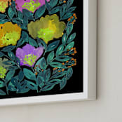 "beauty is black_2" - Art Print in green by Ramoncita - aticnomar - Frame Close-up