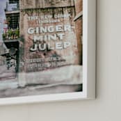 "Ginger Mint Julep" - Art Print in grainy by Mary Ann Glynn-Tusa - Frame Close-up