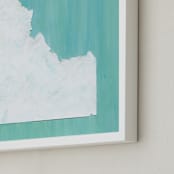 "Idaho in Paint" - Art Print in Idaho Green by Denise Wong - Frame Close-up