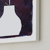 "Sometimes It Is Blue" - Art Print in Deep blue by Bethania Lima - Frame Close-up