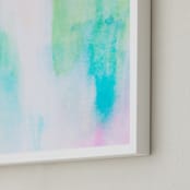 "In a Mood" - Art Print in Tea Green by Artsy Canvas Girl Designs - Frame Close-up