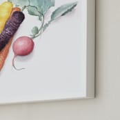 "Carrots and radish" - Art Print in carrot  by XL - Frame Close-up