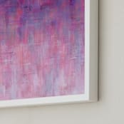 "Warm Rain" - Art Print in Violet by Laura Bolter - Frame Close-up