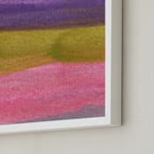 "watercolor abstract painting stripes3" - Art Print in purple by Ramoncita - aticnomar - Frame Close-up