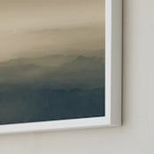 "Shape and Shapeless" - Art Print in Sepia by Teng Wang - Frame Close-up