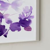 "flora II" - Art Print in lavender purple by kim stewart - Frame Close-up