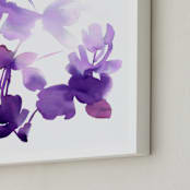 "flora II" - Art Print in lavender purple by kim stewart - Frame Close-up