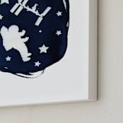 "We Are All Made Of Stars" - Art Print in Prussian Blue by raven erebus - Frame Close-up