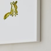 "Frankly Fox" - Art Print in Furtan by Mande Calhoun - Frame Close-up