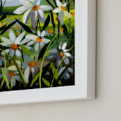 "Pick Me!" - Art Print in Daisy Green by BROOK PAGE - Frame Close-up