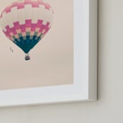 "To the Stars II" - Art Print in subtle pink by Caroline Mint - Frame Close-up