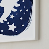 "Beyond imagination" - Art Print in Prussian blue by raven erebus - Frame Close-up