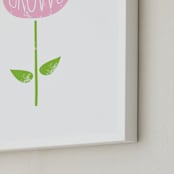 "Growing" - Art Print in Blush by Christina Novak - Frame Close-up
