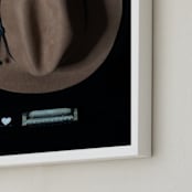 "H Is For Harmonica" - Art Print in Black and White by AMANDA LOMAX - Frame Close-up