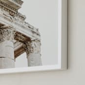 "Roma II" - Art Print in Ivory and Brown by Becca Beers - Frame Close-up