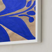 "Blue Belle" - Art Print in Periwinkle Blue by cyrille gulassa - Frame Close-up
