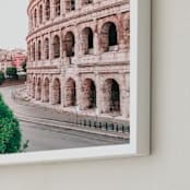"The Coloseum" - Art Print in Blush Pink by Heather Loriece - Frame Close-up