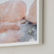 "Desert Rocks I" - Art Print in Blush by LindseyErin - Frame Close-up