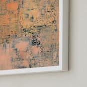 "Sunny Disposition by Stacy Kron" - Art Print in Sunshine Orange by Stacy Kron - Frame Close-up