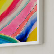 "Candy Overload" - Art Print in Strawberry by Nikki Stinson - Frame Close-up