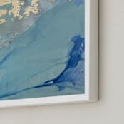 "Dreamy Escape" - Art Print in Smoke by Julia Contacessi - Frame Close-up