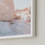 "Desert Rocks II" - Art Print in Blush by LindseyErin - Frame Close-up