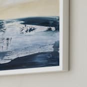 "Clouds and Haze" - Art Print in Ocean by Camille Pietrow - Frame Close-up