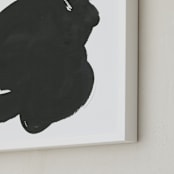 "Process" - Art Print in Charcoal by Stephanie Nowotarski - Frame Close-up