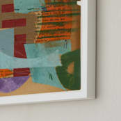 "Irregularities again" - Art Print in irregular blue by Bethania Lima - Frame Close-up