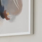 "Blue Heron" - Art Print in Dusty Blue by Christa Kimble - Frame Close-up