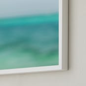 "Life Aquatique 2" - Art Print in Aqua by AMANDA LOMAX - Frame Close-up